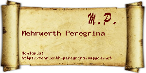 Mehrwerth Peregrina névjegykártya